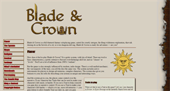 Desktop Screenshot of bladeandcrown.com