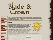 Tablet Screenshot of bladeandcrown.com